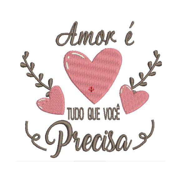 Matrizes de Bordados Frases O Amor é...