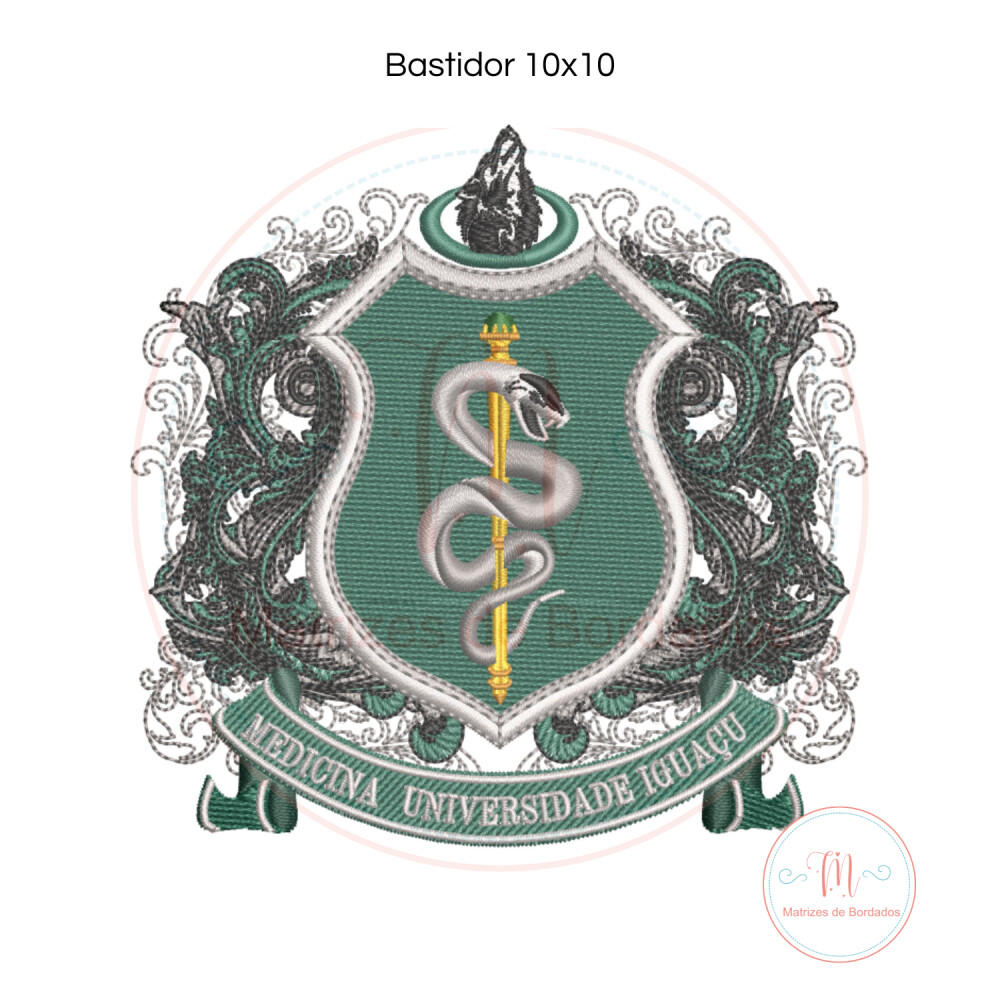 Matriz de Bordado Brasão Medicina Iguaçu