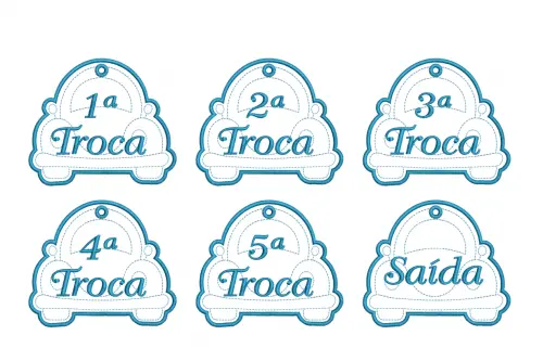 Matrizes de Bordados – Chaveiros de Troca