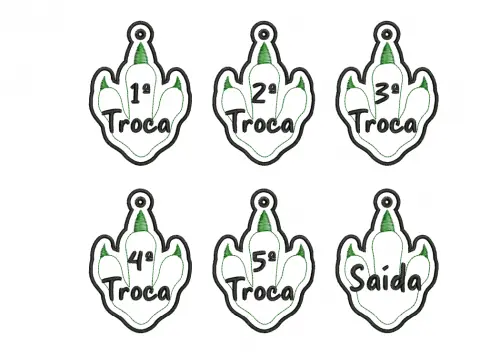 Matrizes de Bordados – Chaveiros de Troca