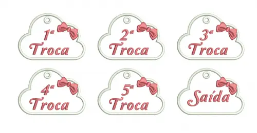 Matrizes de Bordados – Chaveiros de Troca