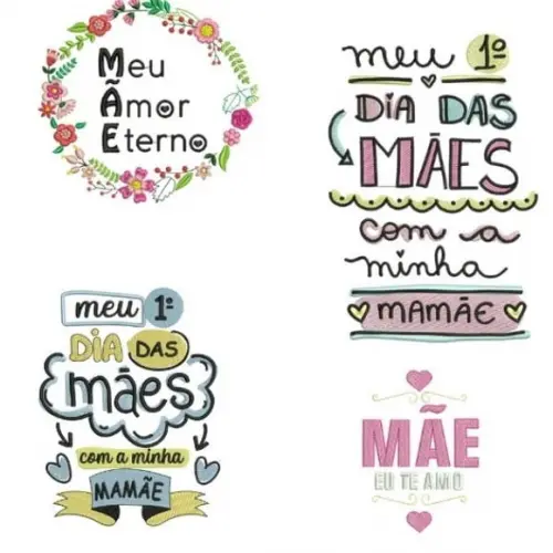 50 Matrizes Bordado Dia das Mães