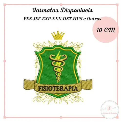Matriz Bordado Brasão Fisioterapia