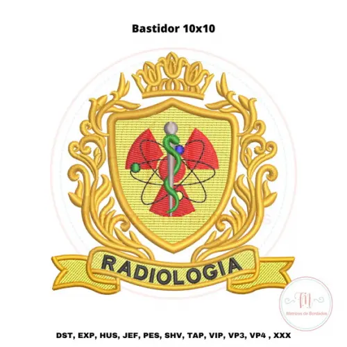 Matriz Bordado Brasão Radiologia