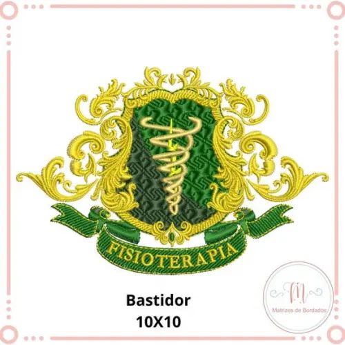 Matriz Bordado Brasão Fisioterapia
