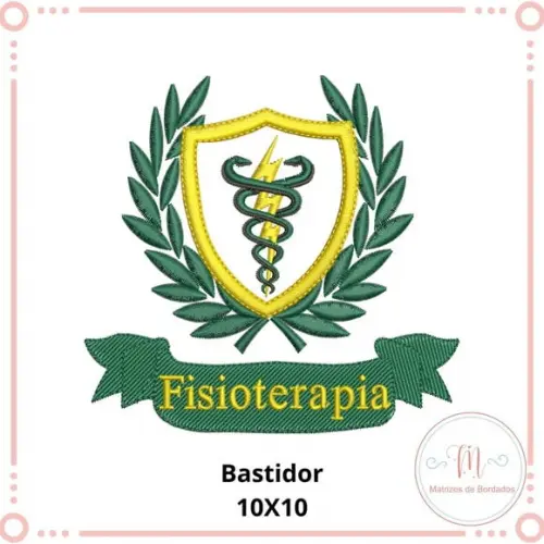Matriz Bordado Brasão Fisioterapia