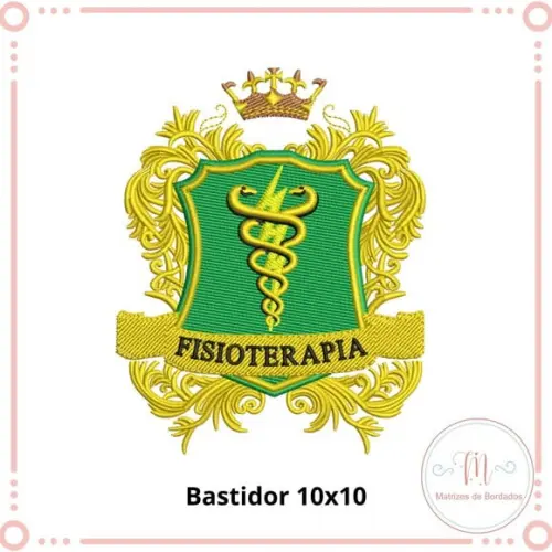 Matriz Bordado Brasão Fisioterapia