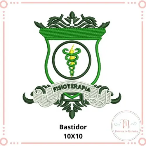 Matriz Bordado Brasão Fisioterapia