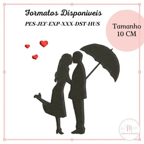 Matriz Bordado Casal (Dia dos Namorados)