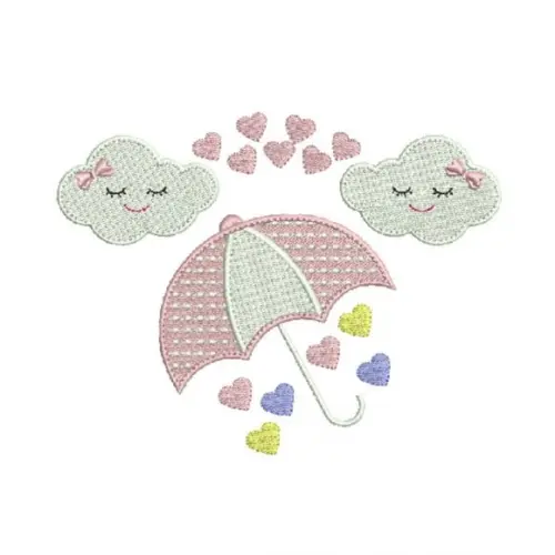Matriz Bordado Chuva de Amor 012
