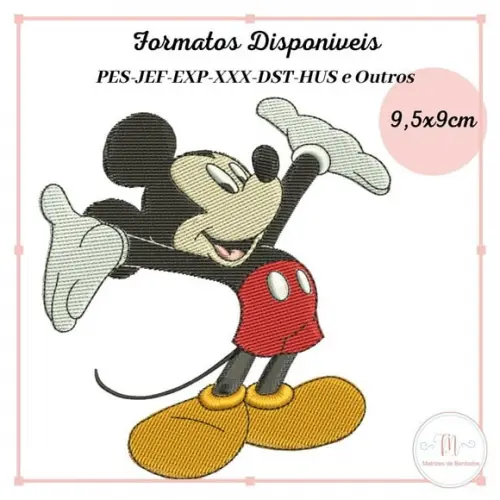 Matriz Bordado Disney Mickey 004