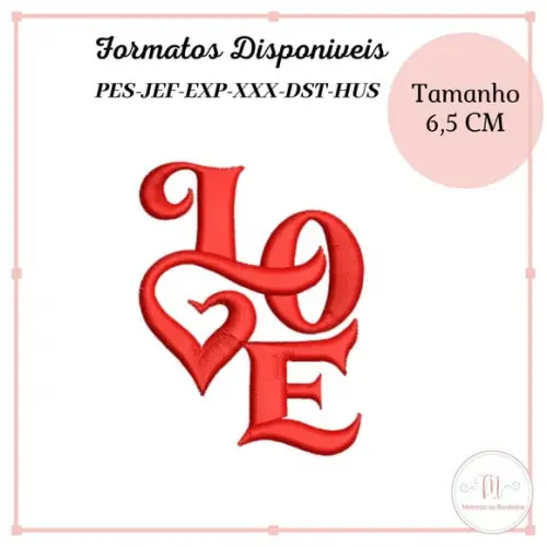 Matriz Bordado Love (Dia dos Namorados)