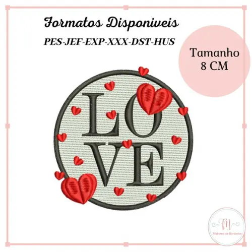 Matriz Bordado Love (Dia dos Namorados)