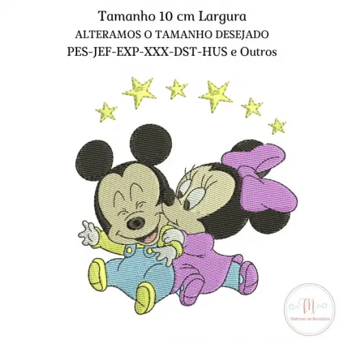 Matriz Bordado Mickey e Minnie Baby