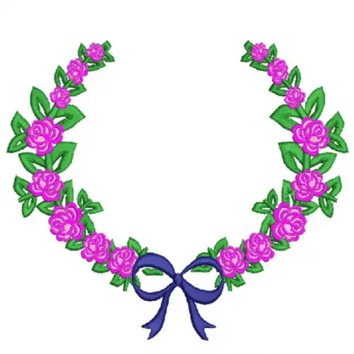 Matriz Bordado Moldura de Rosas 05