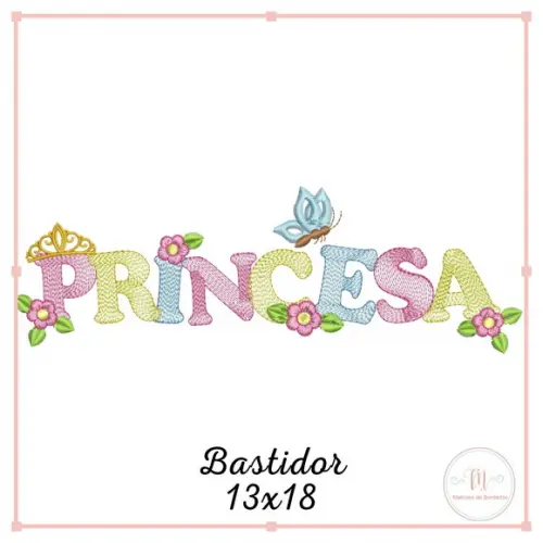 Matriz Bordado Princesa (Pontos Leves)