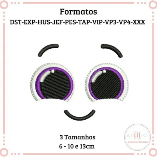 Matriz Bordado Rosto Bolofofos Polvo 2(pow)