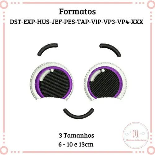 Matriz Bordado Rosto Bolofofos Polvo 2(pow)