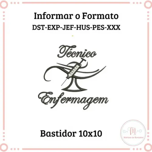 Matriz Bordado Técnico em Enfermagem