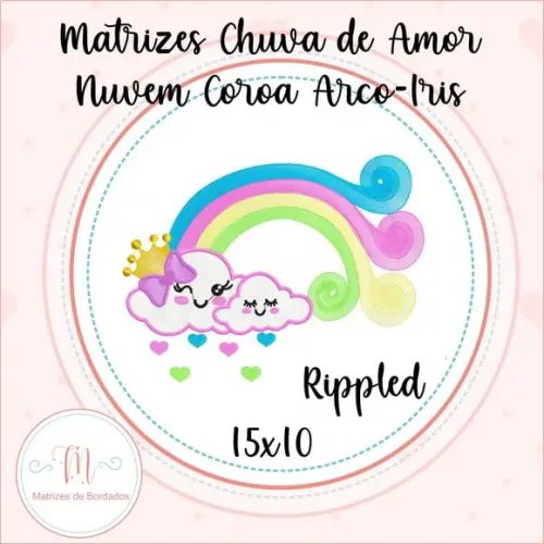 Matriz de Bordado - Chuva de Amor Rippled