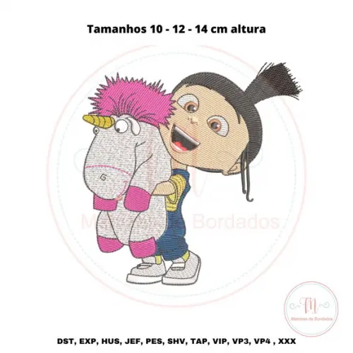 Matriz de Bordado Agnes (meu Malvado Favorito)