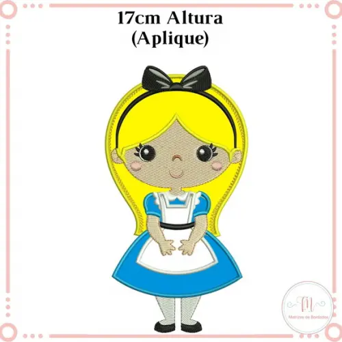 Matriz de Bordado Alice (Aplique)
