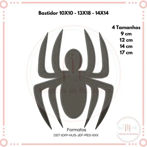 Matriz de Bordado Aranha (homem-aranha)