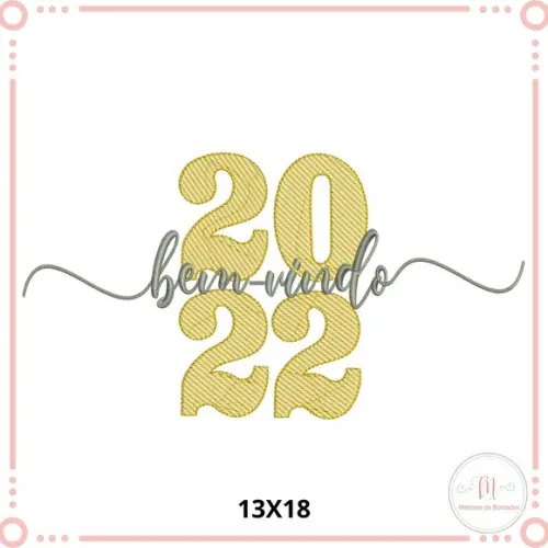 Matriz de Bordado Bem-Vindo 2022