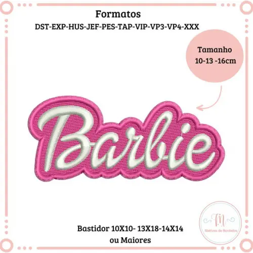 Matriz de Bordado Barbie (logo)