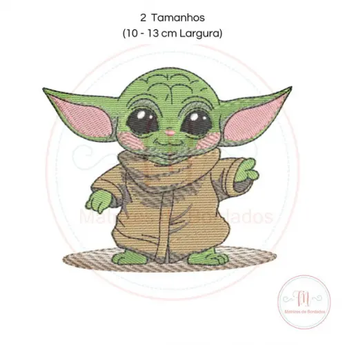 Matriz de Bordado Baby Yoda Star Wars