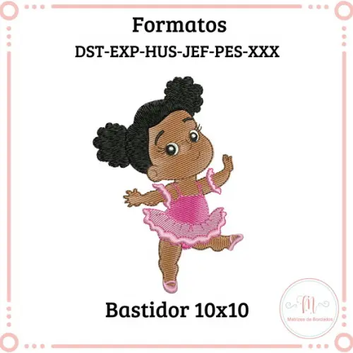Matriz de Bordado Bailarina Fofoa