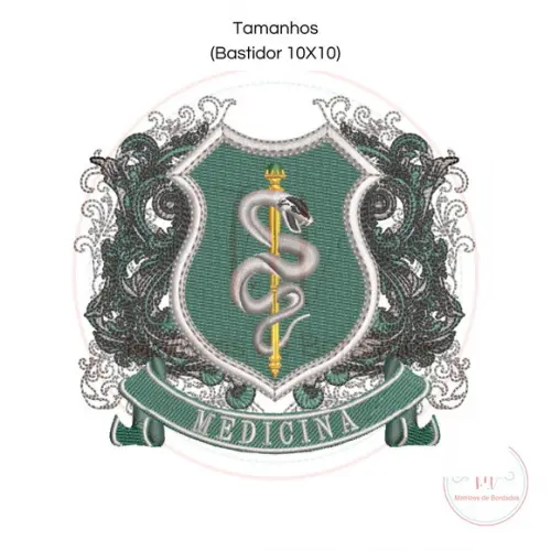 Matriz de Bordado Brasão Medicina