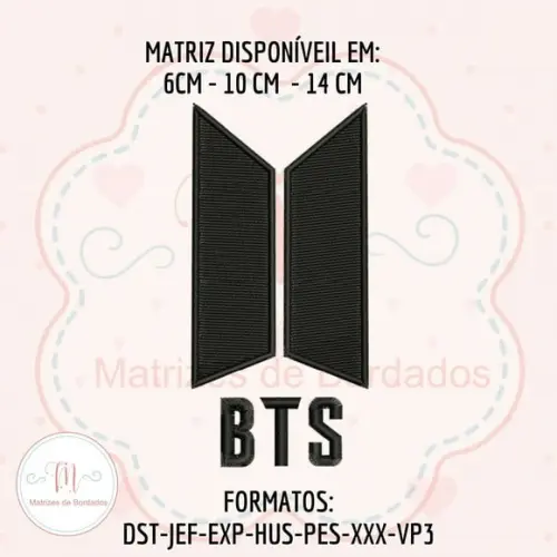 Matriz de Bordado BTS