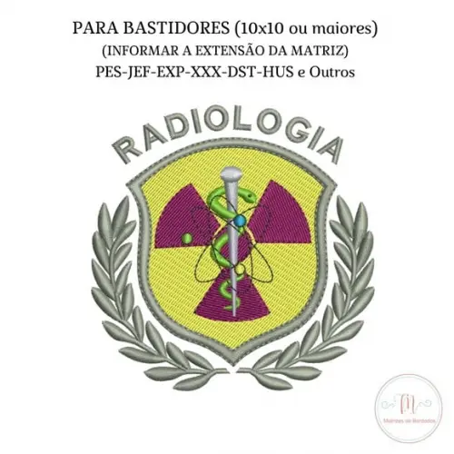 Matriz de Bordado Brasão Radiologia