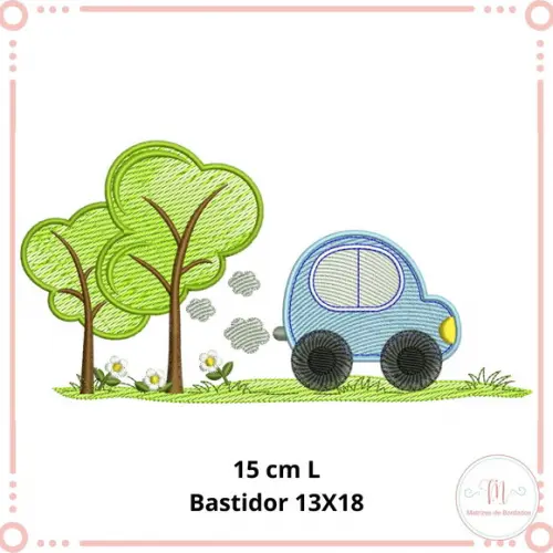 Matriz de Bordado Carrinho