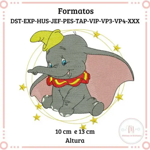 Matriz de Bordado Dumbo