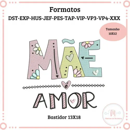 Matriz de Bordado Dia das Mães