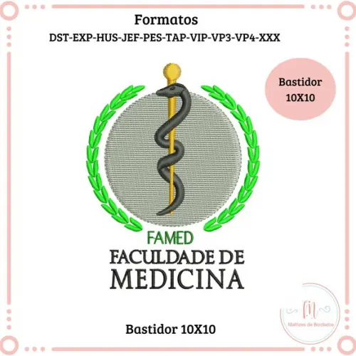 Matriz de Bordado Faculdade de Medicina (famed)