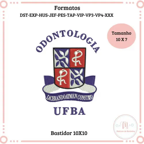 Matriz de Bordado Faculdade de Odontologia da Bahia