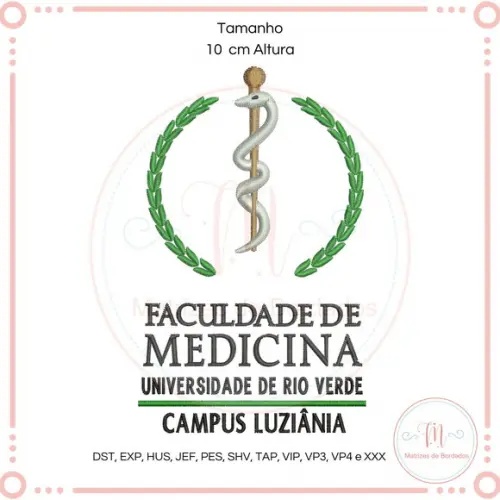 Matriz de Bordado Faculdade Medicina Unirv (campus Luziânia)
