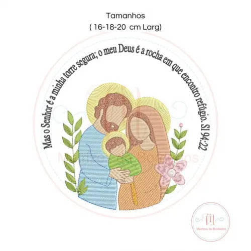 Matriz de Bordado Familia Sagrada