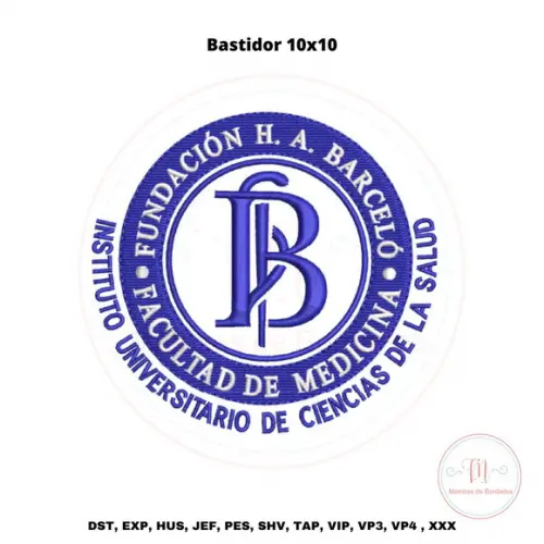 Matriz de Bordado Facultad em Medicina Fundación H. A. Barce