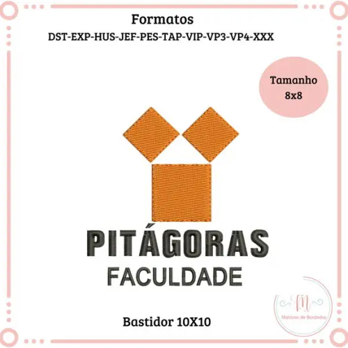 Matriz de Bordado Faculdade Pitagoras