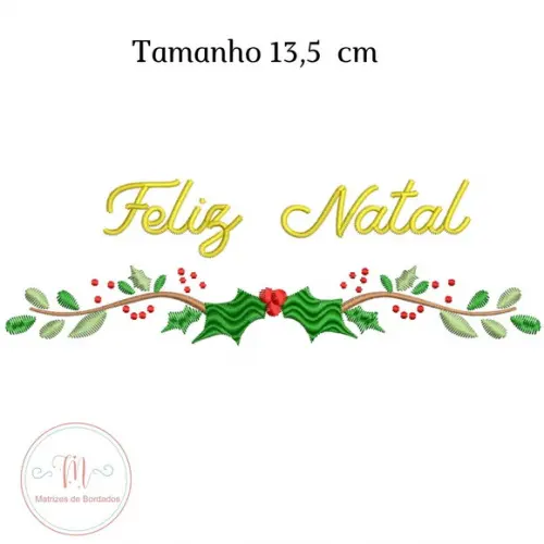 Matriz de Bordado Feliz Natal