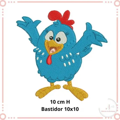 Matriz de Bordado Galinha Pintadinha