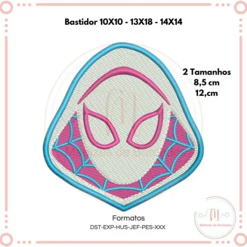 Matriz de Bordado Ghost Spider (spider Gwen)