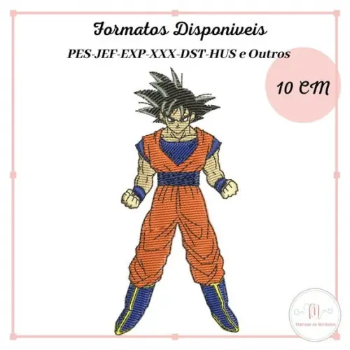 Matriz de Bordado Goku Dragon Ball
