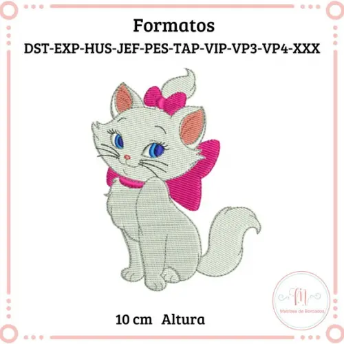 Matriz de Bordado Gata Marie