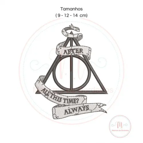 Matriz de Bordado Harry Potter e as Relíquias da Morte