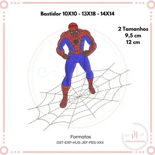 Matriz de Bordado Homem-aranha